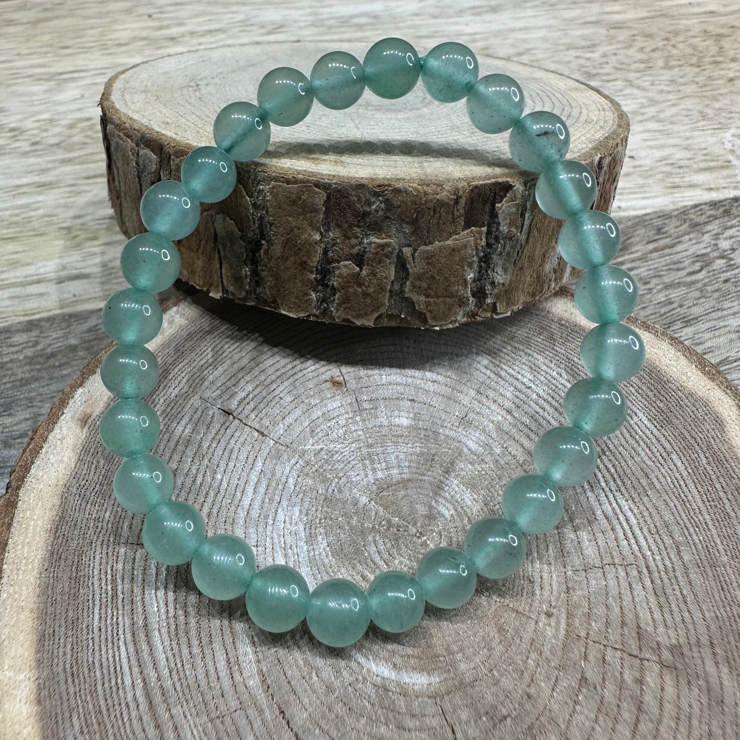 Bracelet Aventurine Verte 6mm – Sérénité, Décision et Confiance émotionnelle (Qualité AB)
