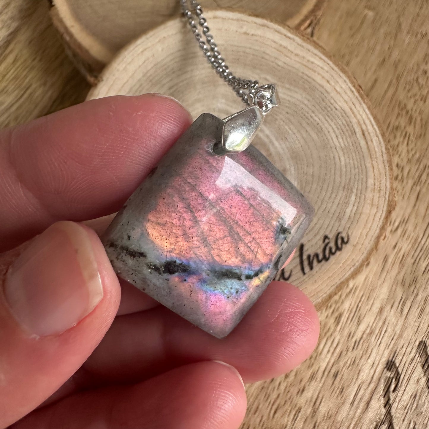 Pendentif Labradorite – Protection, Intuition et Bouclier énergétique (REF 267)