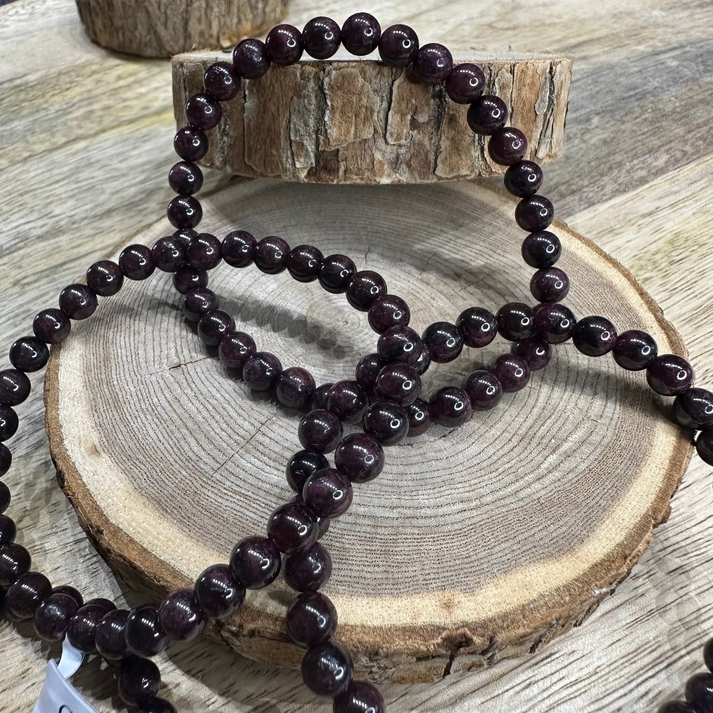 Bracelet Grenat Rouge 6mm – Vitalité, Courage et Ancrage (Qualité A)