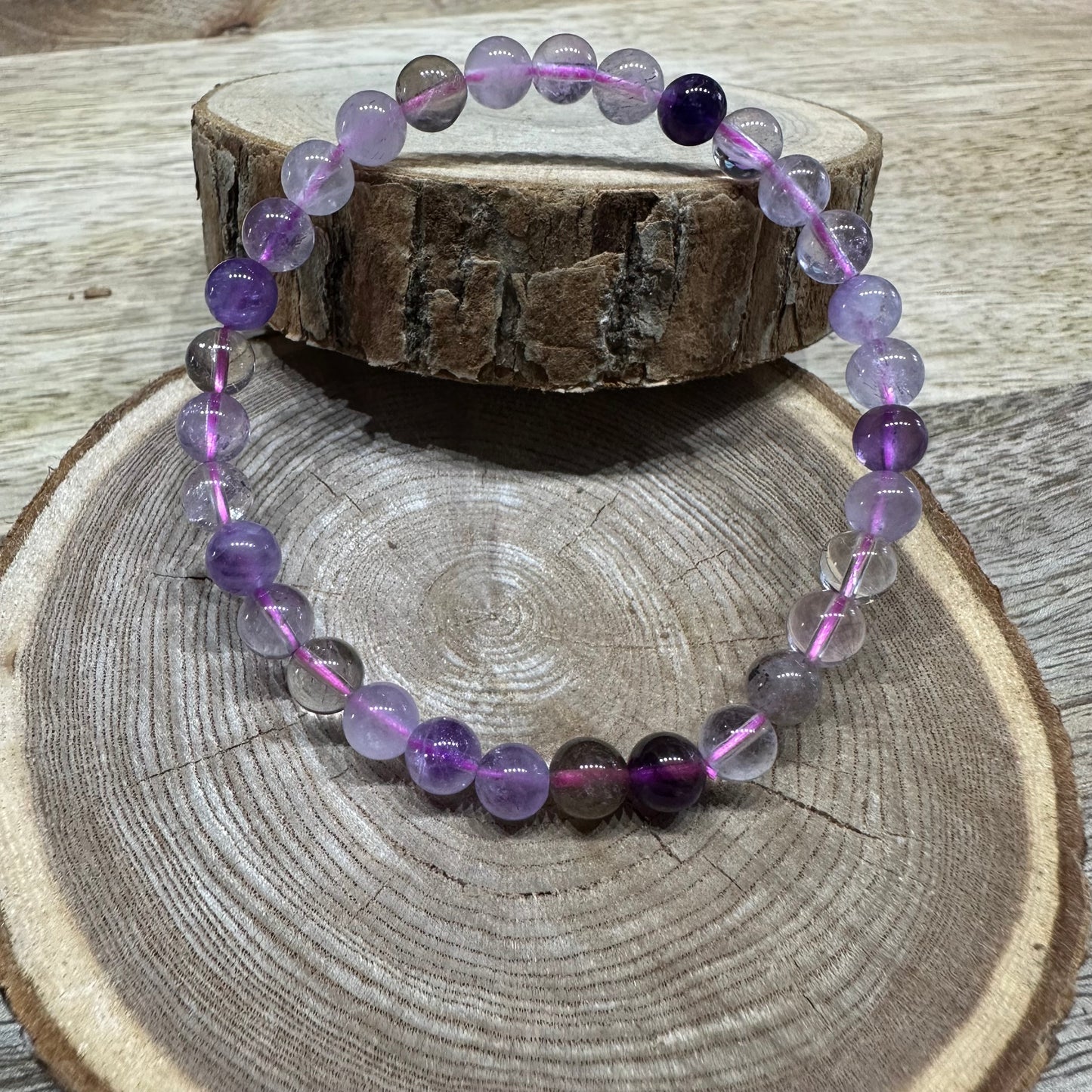 Bracelet Super Seven 6mm – Développement spirituel et haute vibration (Qualité A+)