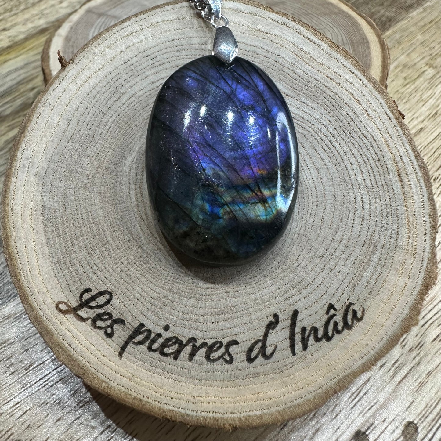 Pendentif Labradorite – Protection, Intuition et Bouclier énergétique (REF 135)