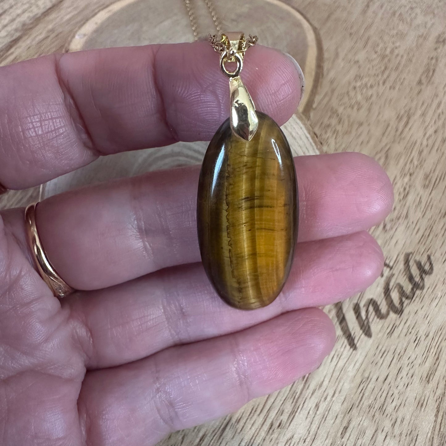 Pendentif Œil de Tigre – Protection, Force et Sérénité | Réf.290