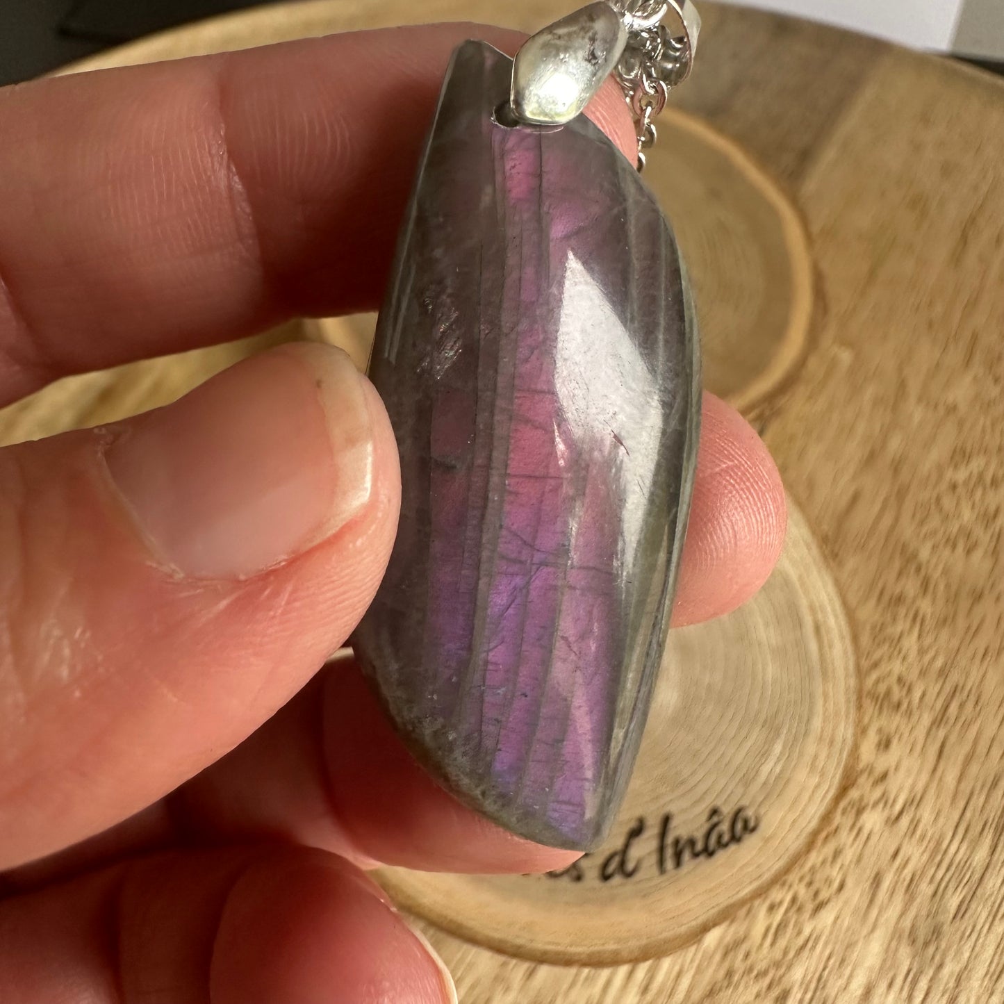 Pendentif Labradorite – Protection, Intuition et Bouclier énergétique (REF 269)