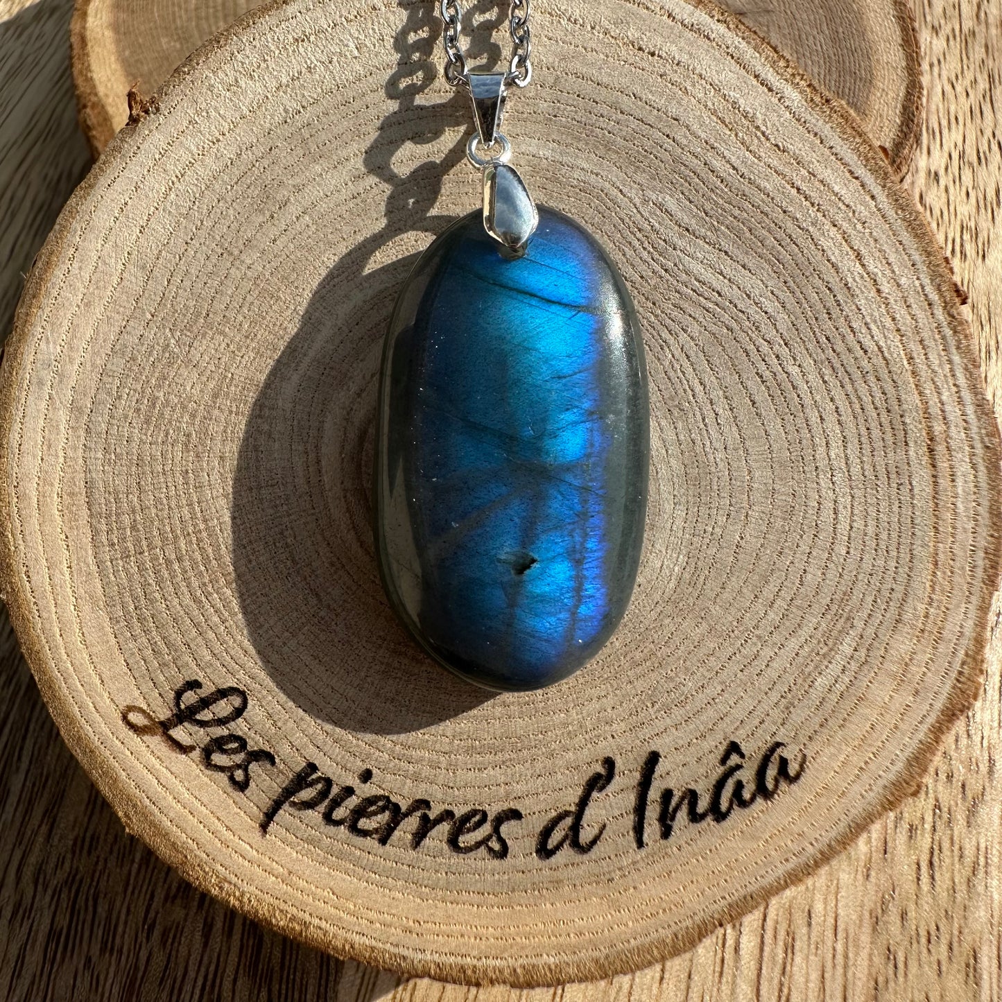 Pendentif Labradorite – Protection, Intuition et Bouclier énergétique (REF 34)