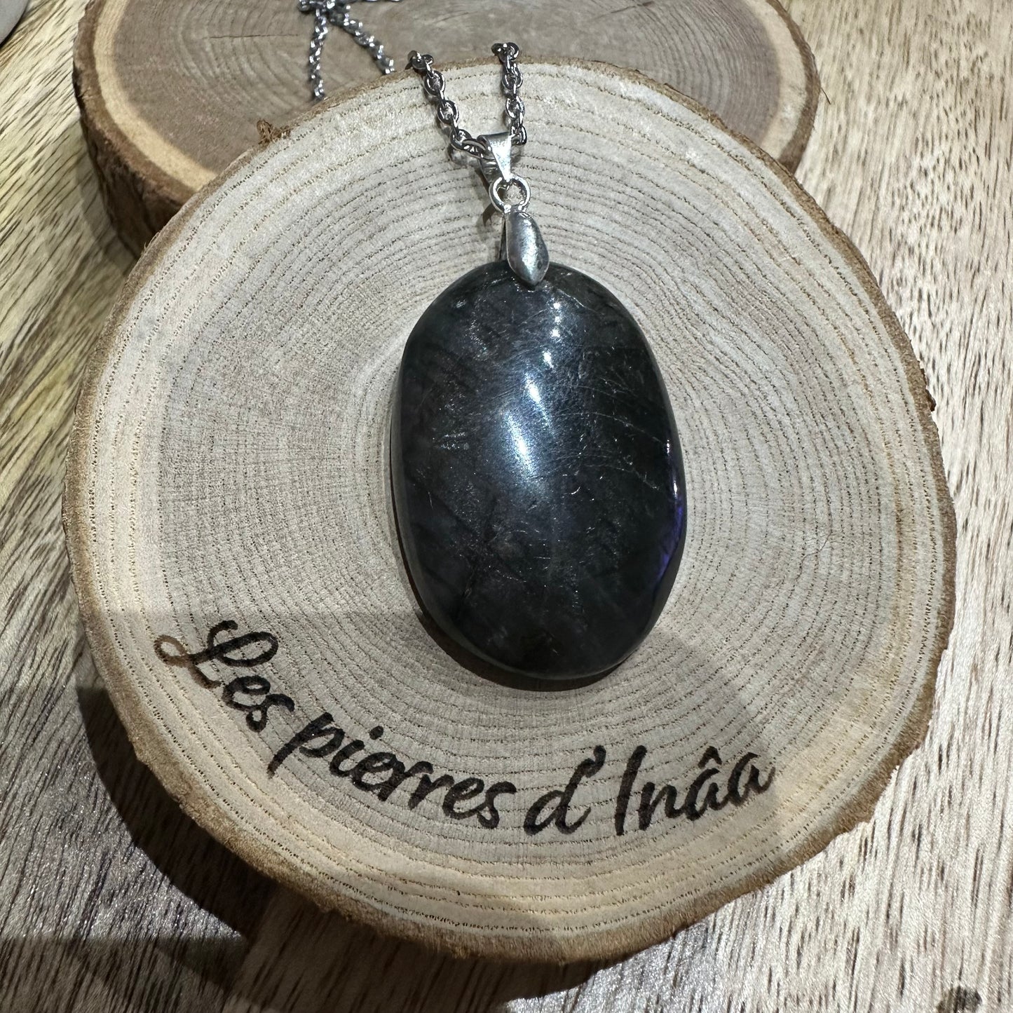 Pendentif Labradorite – Protection, Intuition et Bouclier énergétique (REF 38)