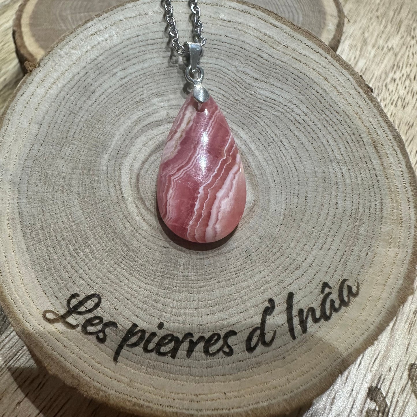 Pendentif Rhodochrosite d’Argentine – Guérison émotionnelle et Amour de soi REF 86