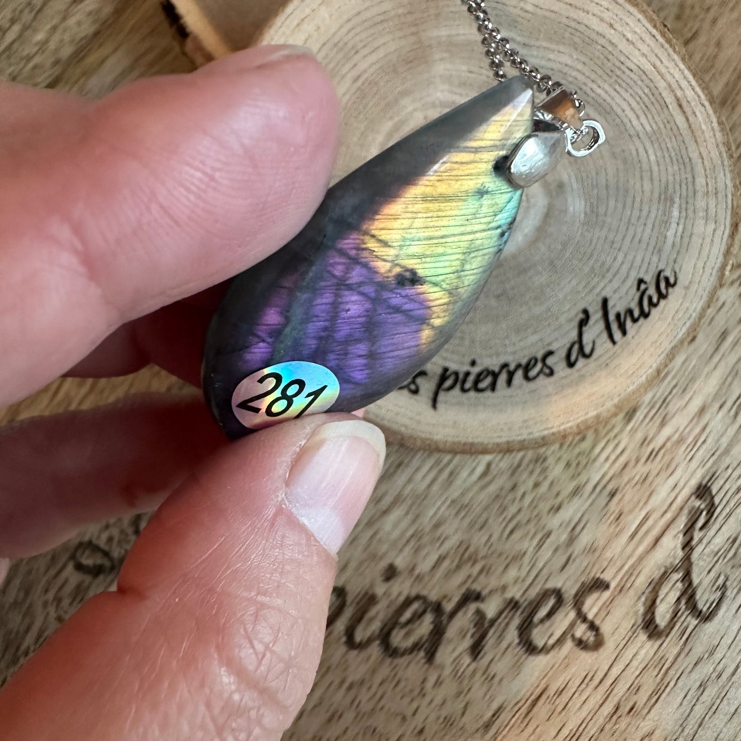 Pendentif Labradorite – Protection, Intuition et Bouclier énergétique (REF 281)