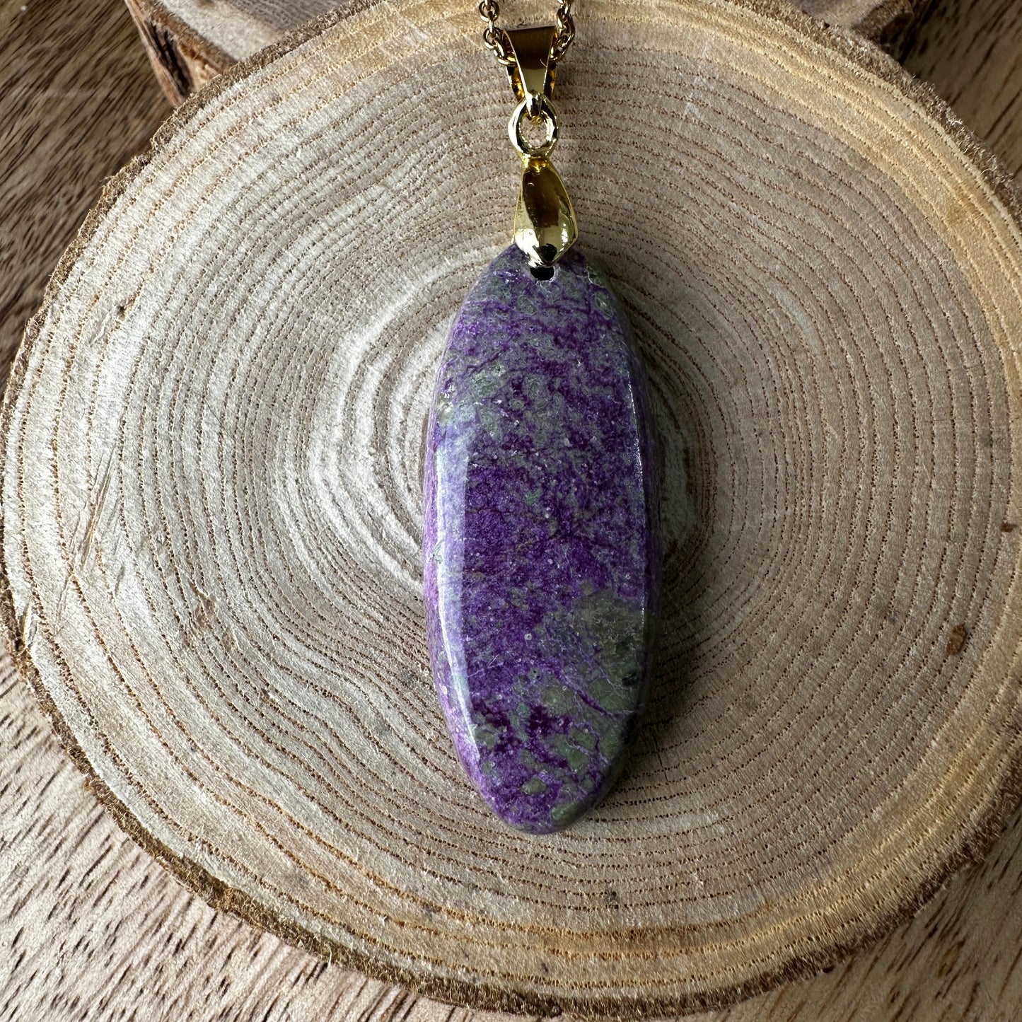 Pendentif Stichtite – Réconciliation intérieure, Douceur | Réf 158