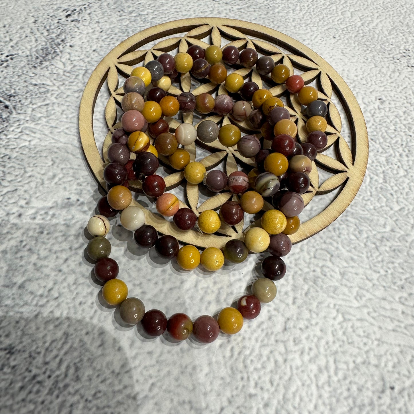 Bracelet Jaspe Mokaite 6mm – Ancrage, Confiance et Vitalité (Qualité A)