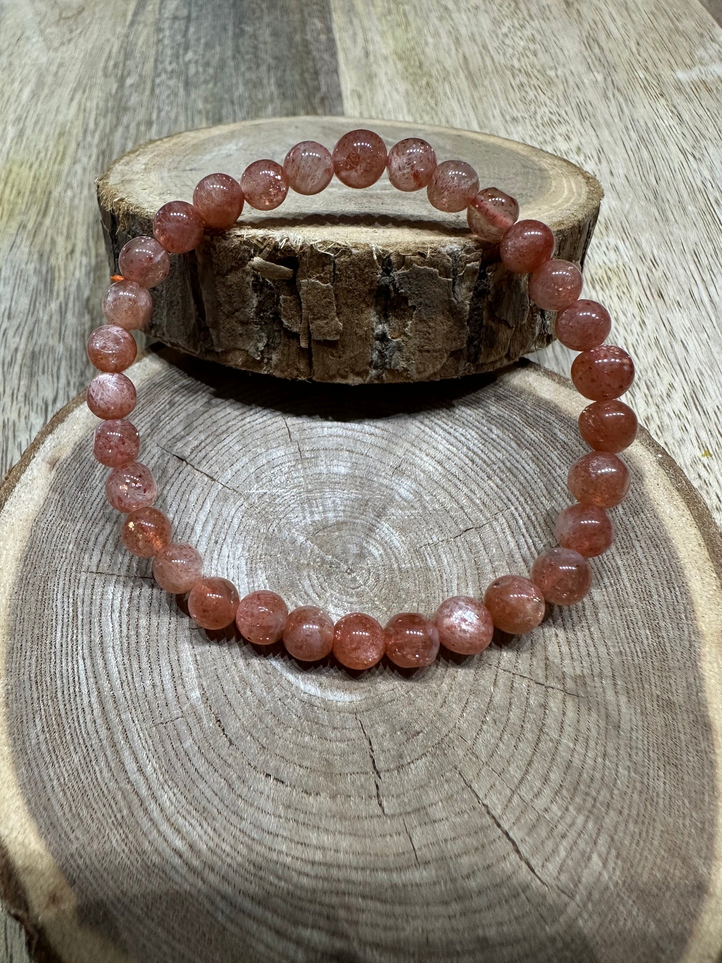 Bracelet Pierre de Soleil 6mm – Joie de vivre, estime de soi et affirmation (Qualité AA)