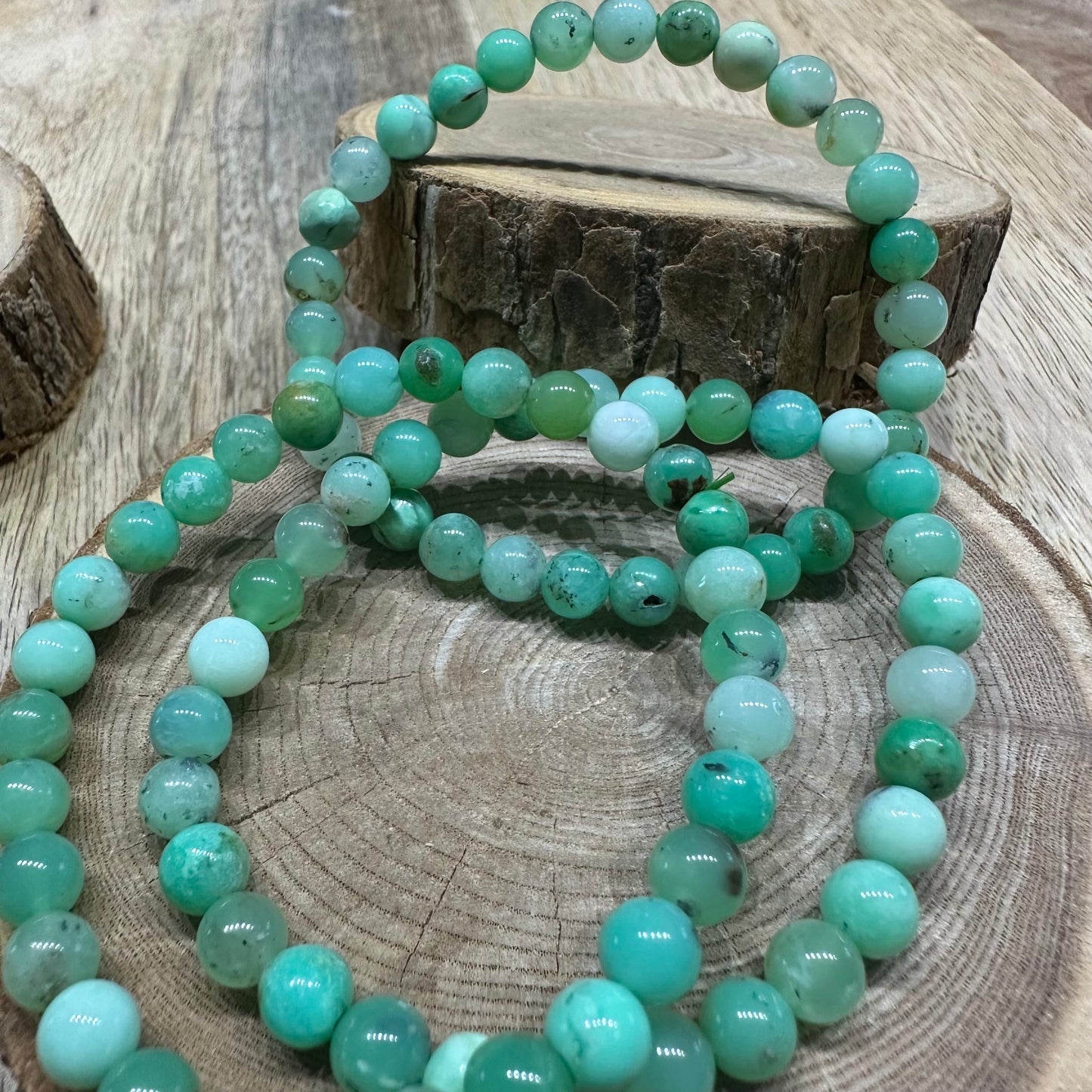 Bracelet Chrysoprase 6mm – Renouveau, Espoir et Vitalité intérieure (Qualité AA+)