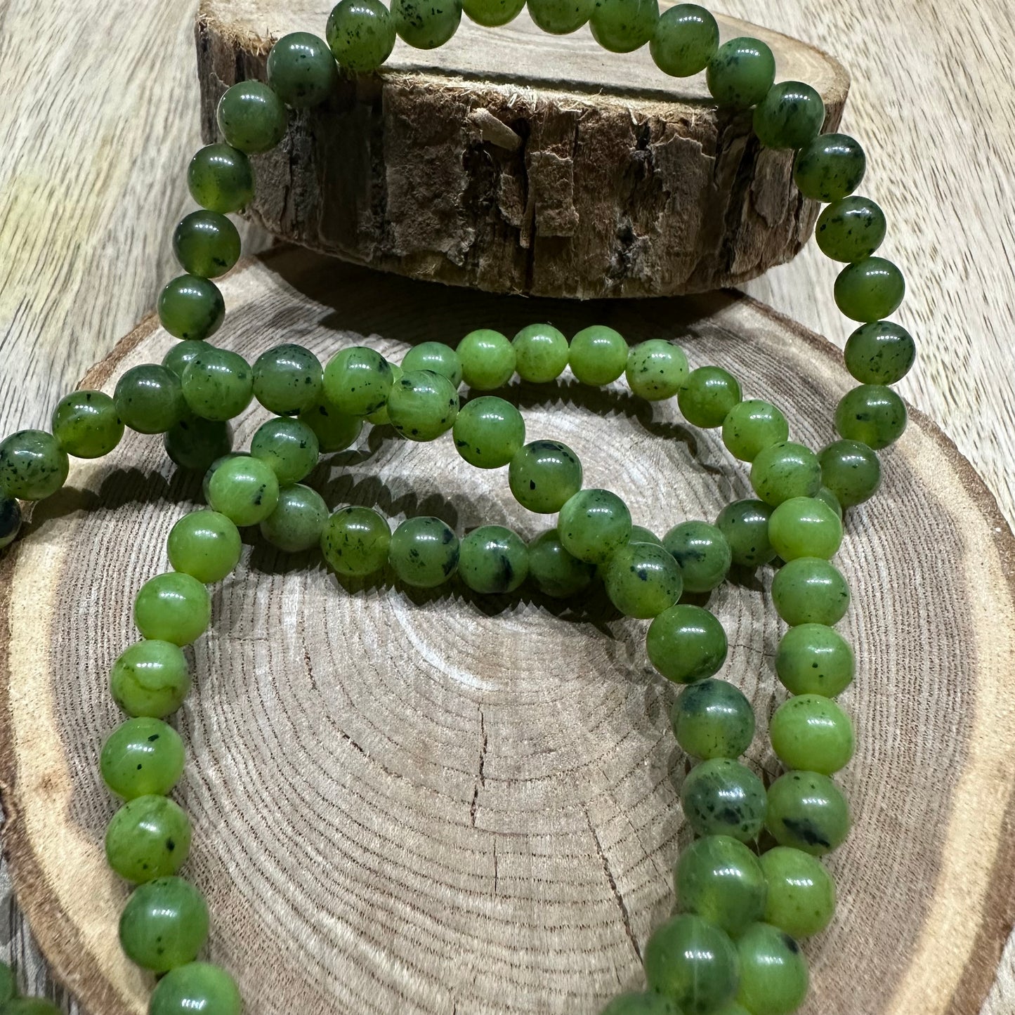 Bracelet Jade Néphrite 6mm – Sagesse, régénération et paix intérieure (Qualité AA)