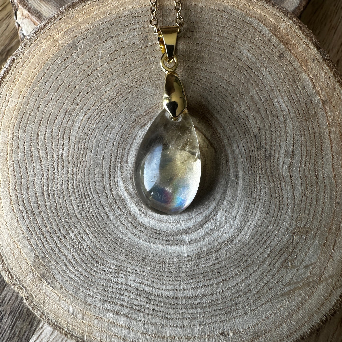 Pendentif Citrine Naturelle – Joie de vivre, Intuition et Abondance REF:178