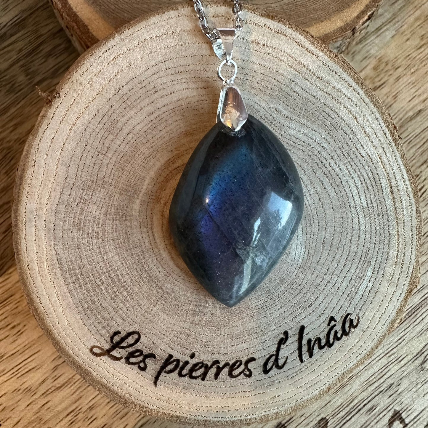 Pendentif Labradorite – Protection, Intuition et Bouclier énergétique (REF 279)