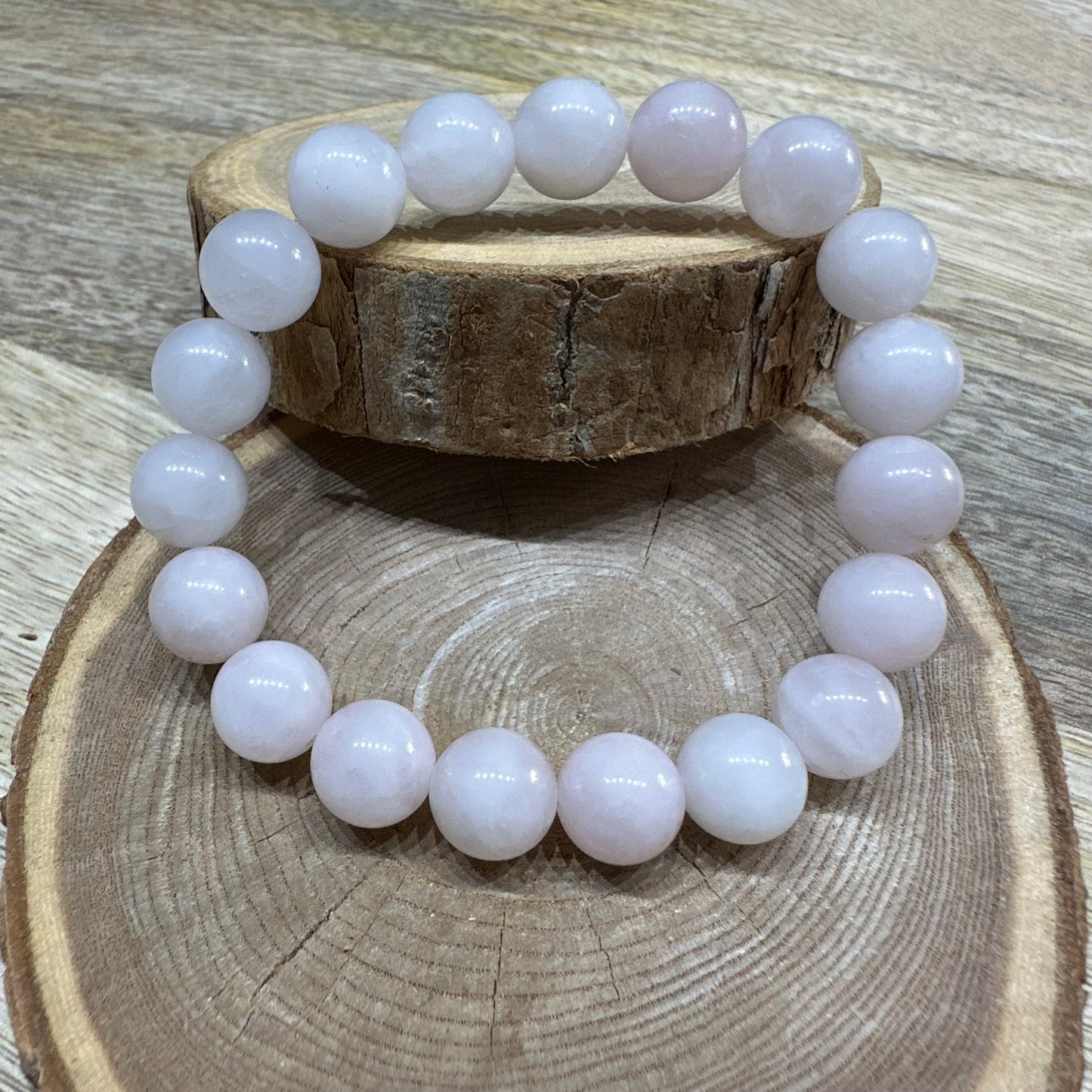 Bracelet Quartz Rose 10mm – Amour, Douceur et Guérison Émotionnelle (Qualité A)