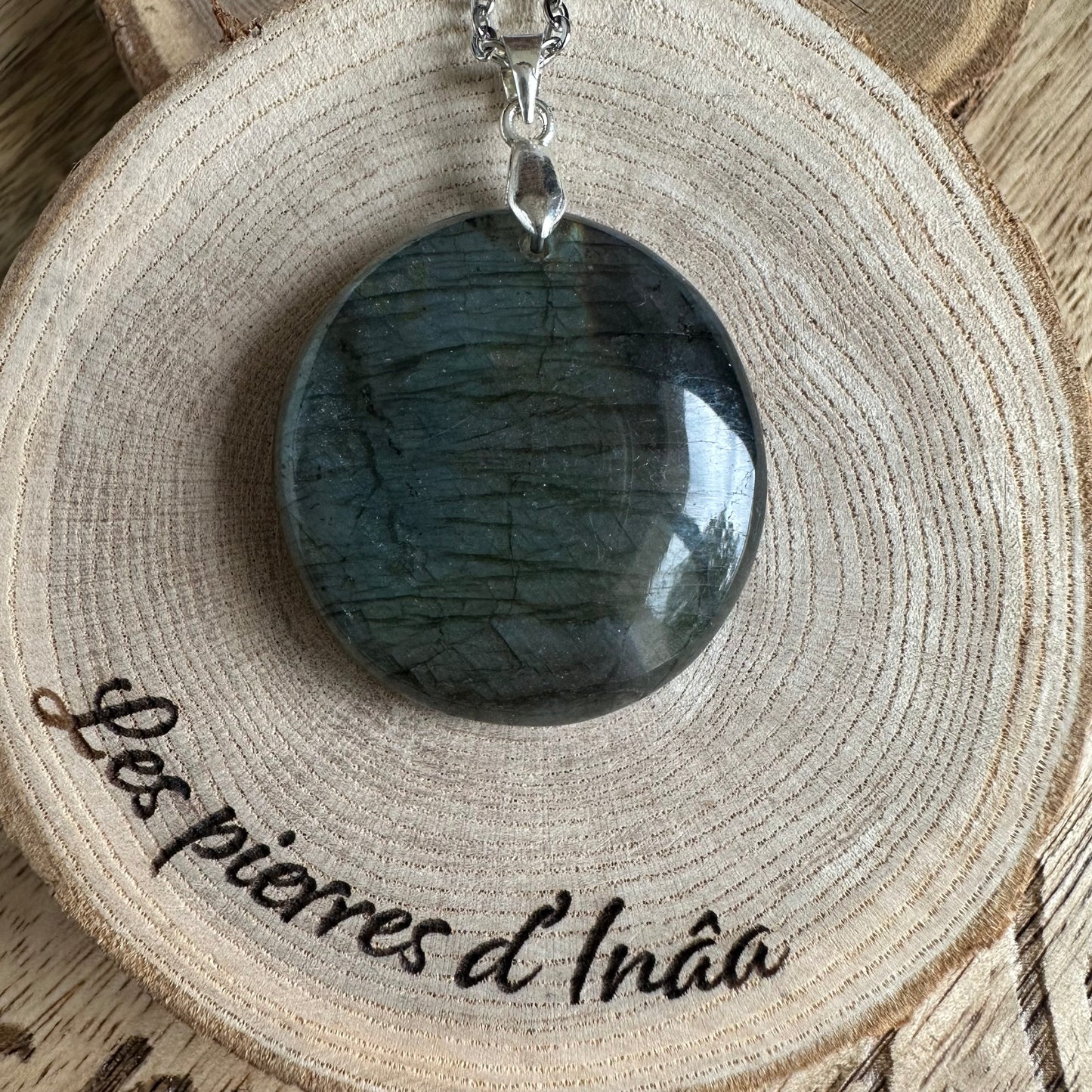 Pendentif Labradorite – Protection, Intuition et Bouclier énergétique (REF 251)