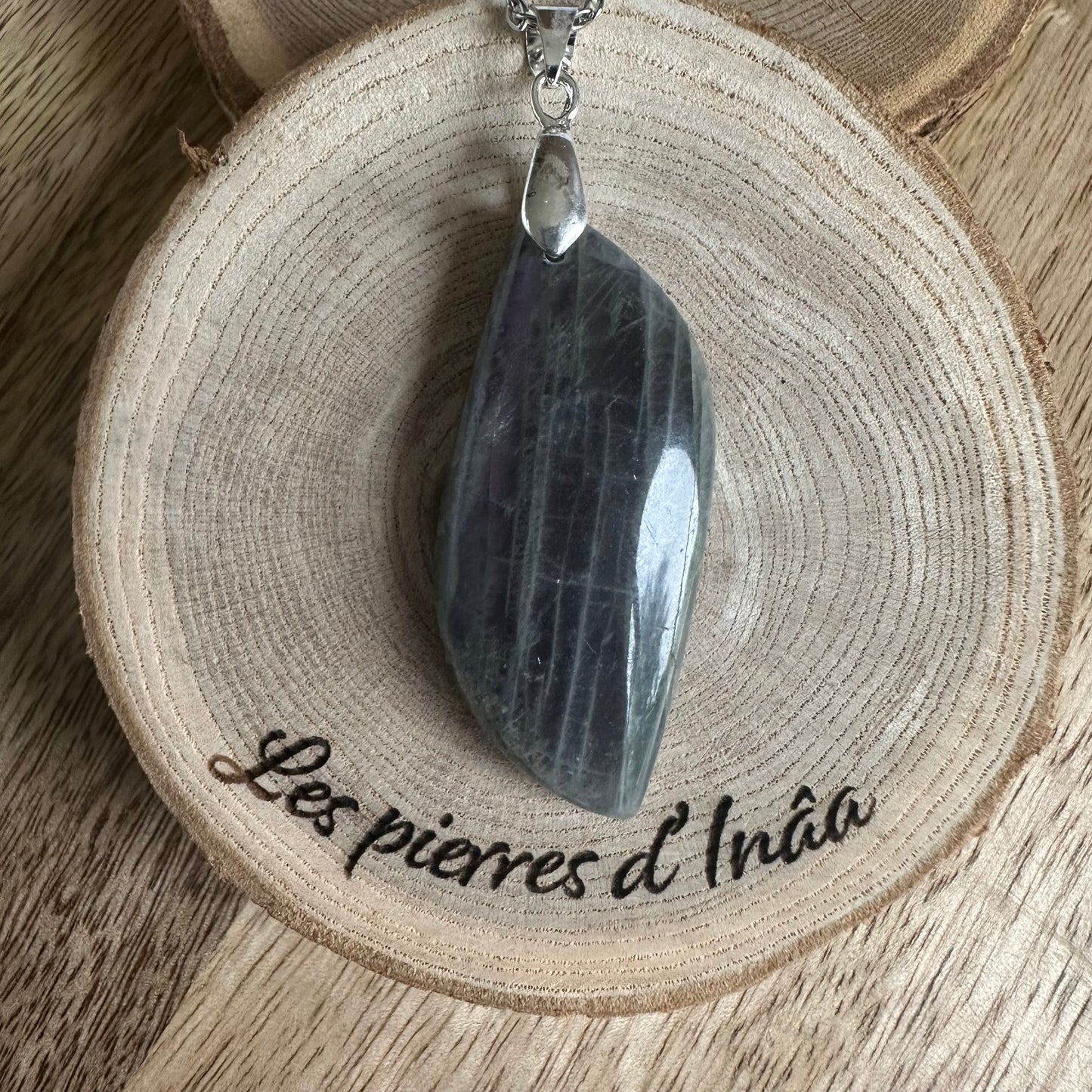 Pendentif Labradorite – Protection, Intuition et Bouclier énergétique (REF 269)