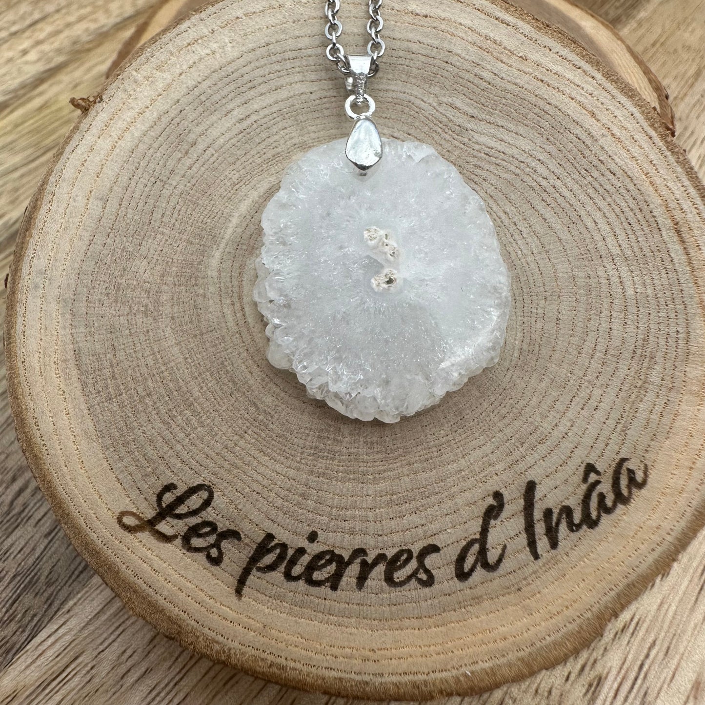 Pendentif en Quartz Solaire – Énergie lumineuse et Harmonie - REF 98
