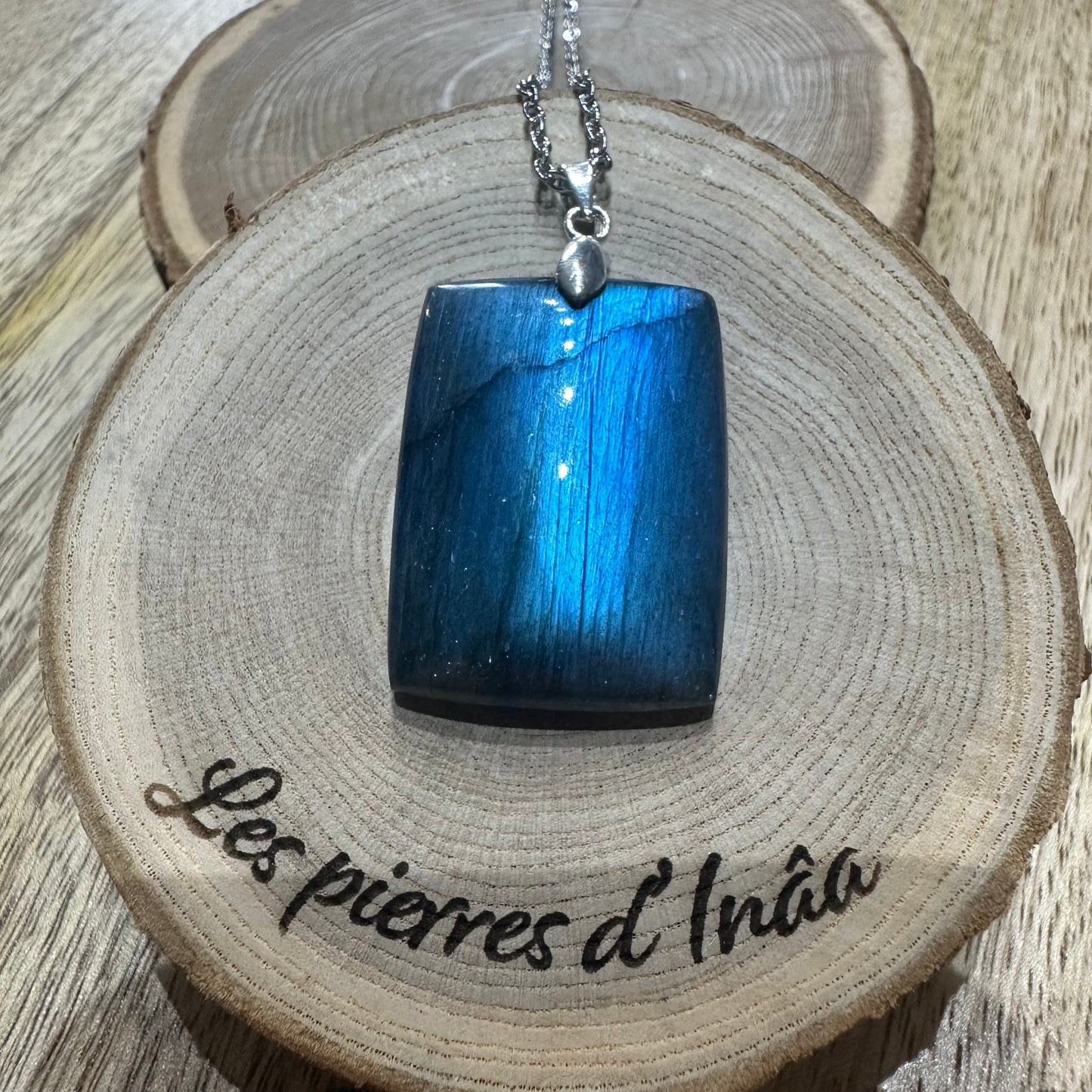 Pendentif Labradorite – Protection, Intuition et Bouclier énergétique (REF 7)