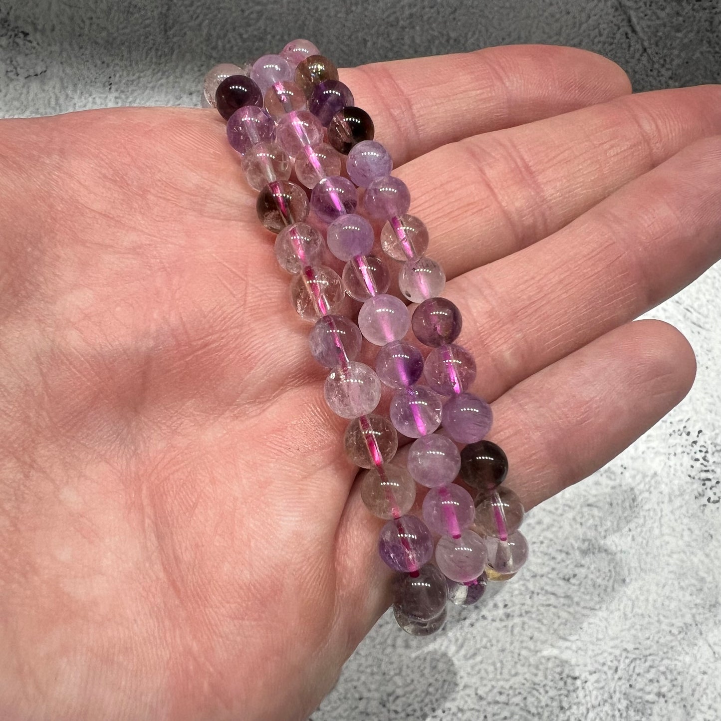 Bracelet Super Seven 6mm – Développement spirituel et haute vibration (Qualité A+)