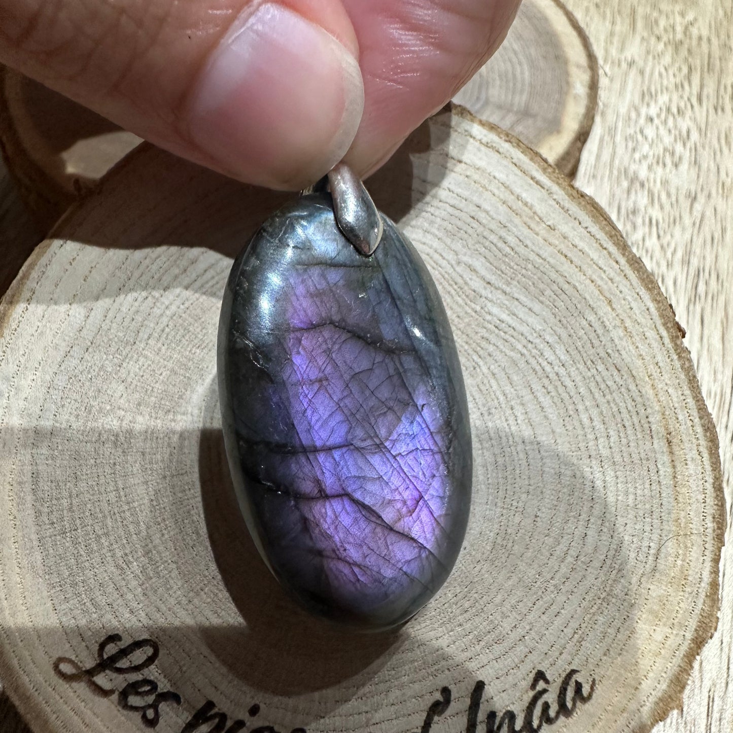 Pendentif Labradorite – Protection, Intuition et Bouclier énergétique (REF 39)