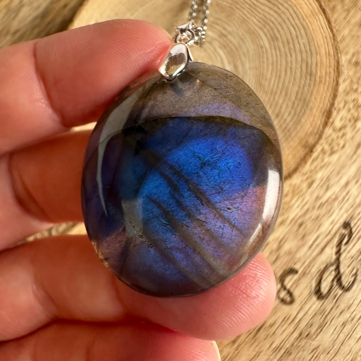 Pendentif Labradorite – Protection, Intuition et Bouclier énergétique (REF 360)