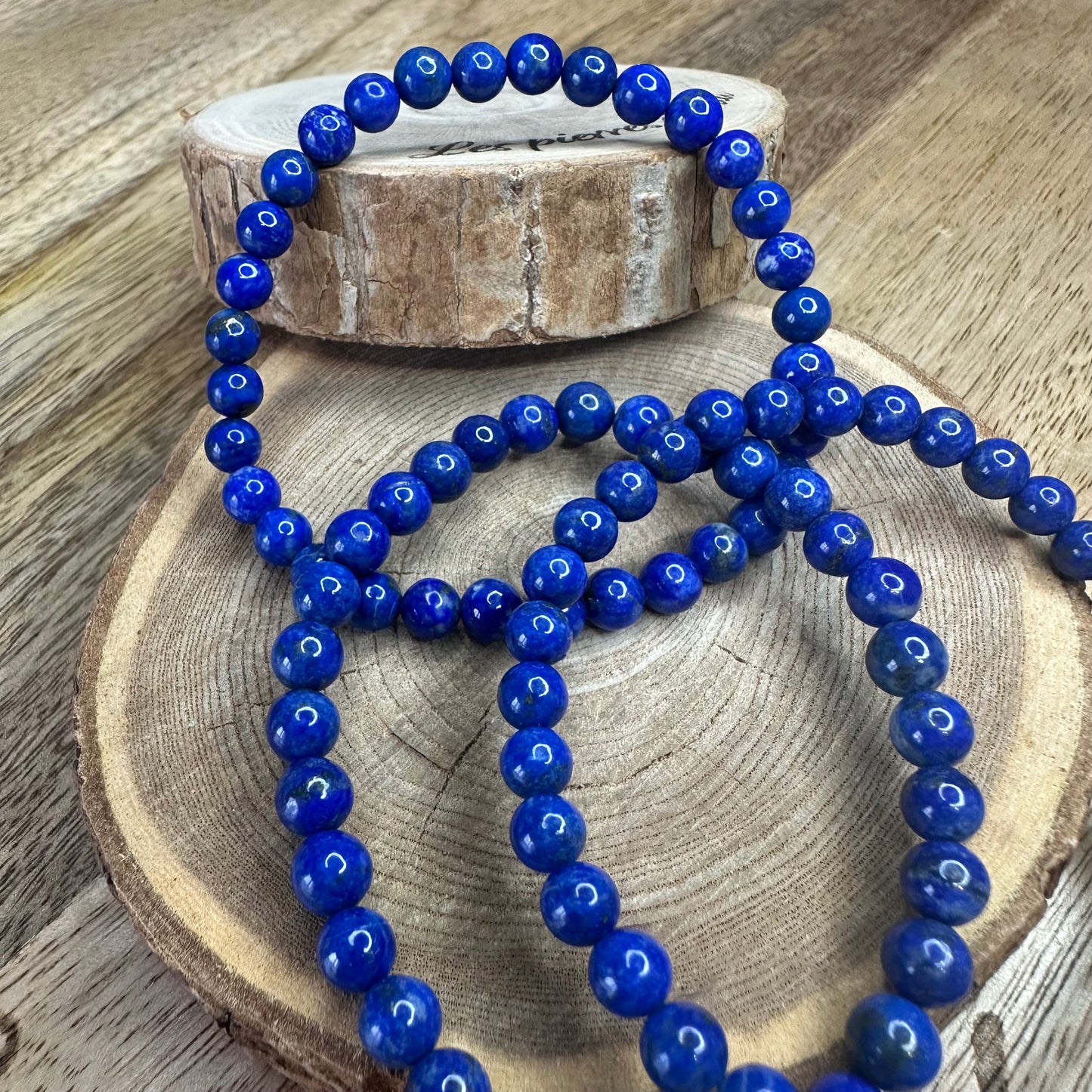 Bracelet Lapis Lazuli 6mm – Éveil spirituel et paix intérieure (Qualité AA+)
