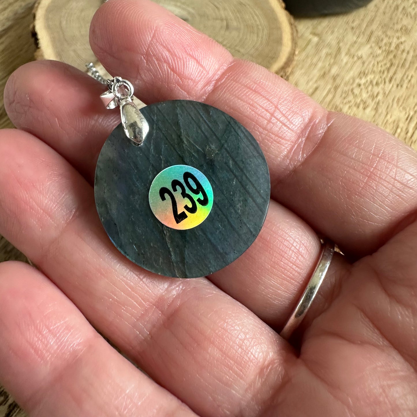 Pendentif Labradorite – Protection, Intuition et Bouclier énergétique (REF 239)