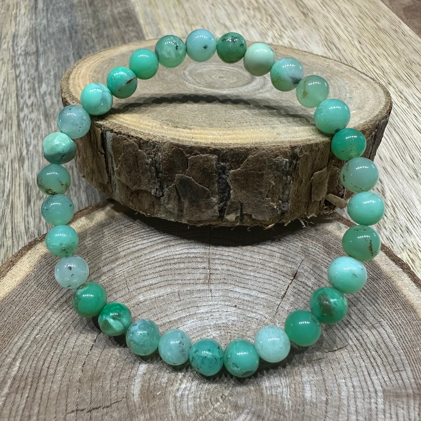 Bracelet Chrysoprase 6mm – Renouveau, Espoir et Vitalité intérieure (Qualité AA+)