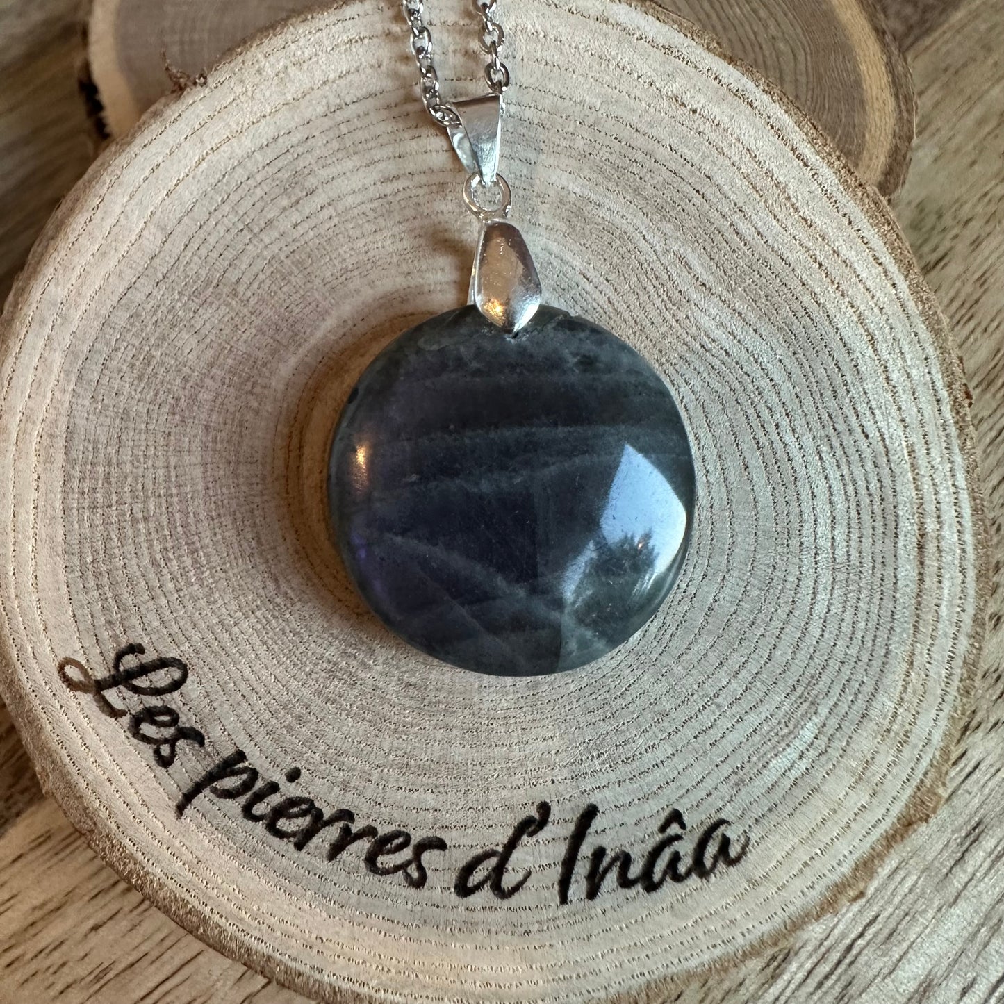 Pendentif Labradorite – Protection, Intuition et Bouclier énergétique (REF 275)