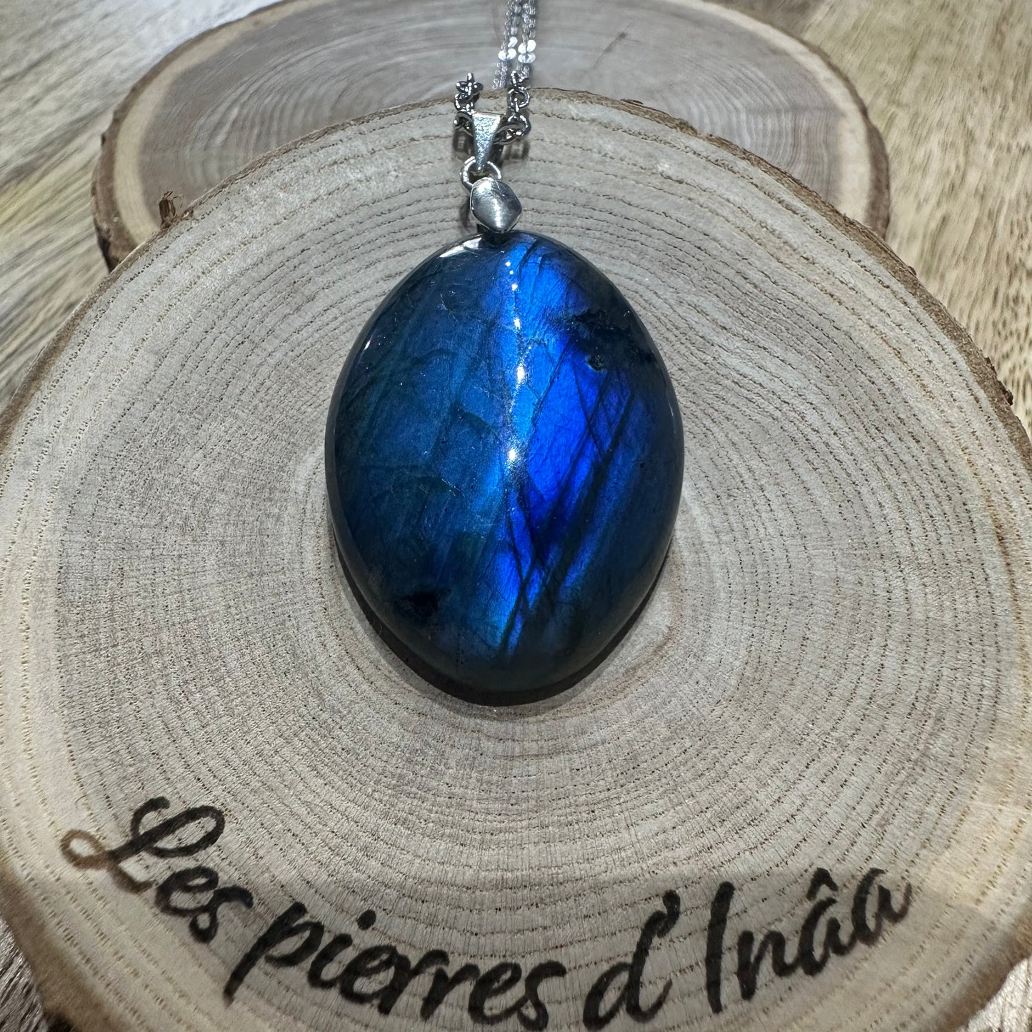 Pendentif Labradorite – Protection, Intuition et Bouclier énergétique (REF 16)
