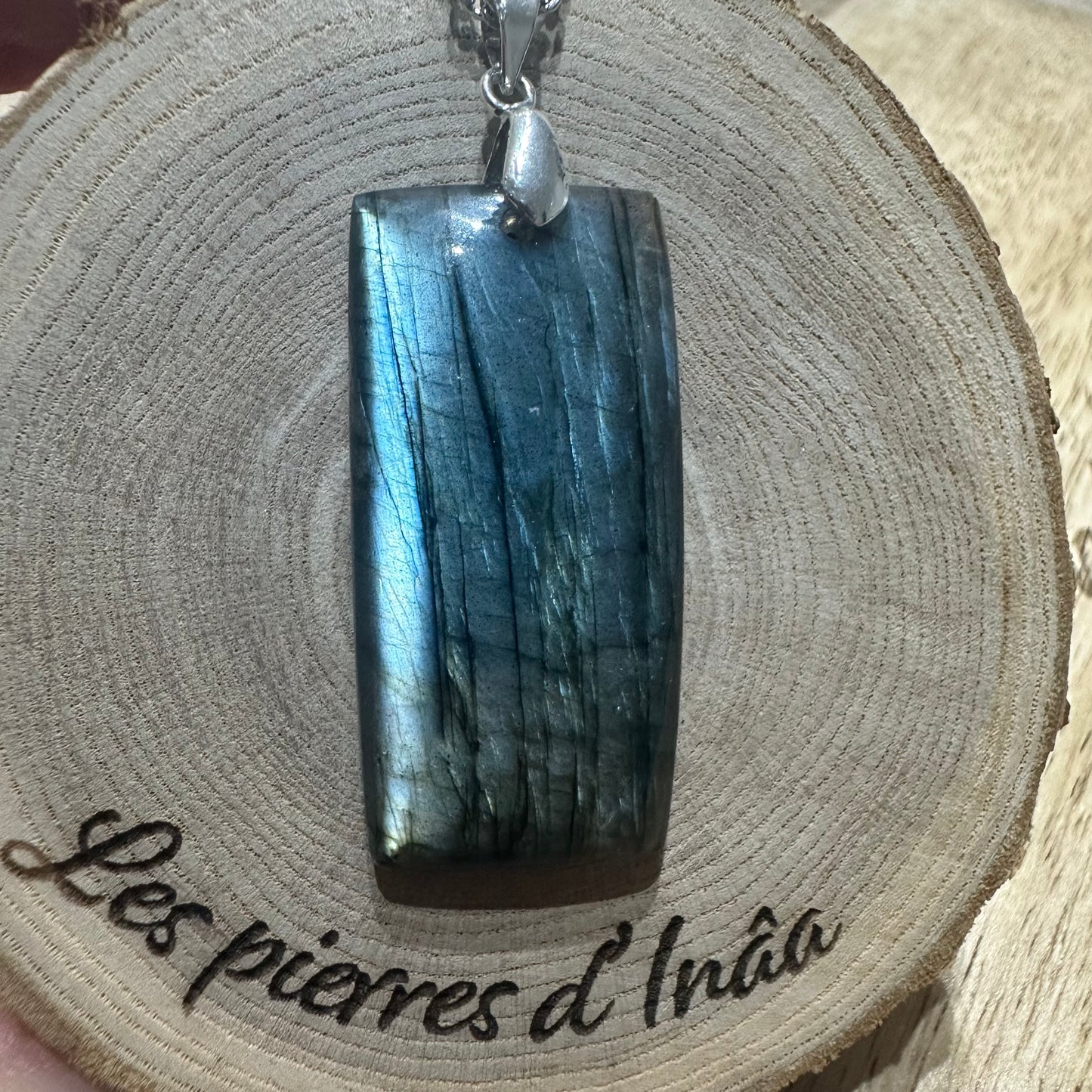 Pendentif Labradorite – Protection, Intuition et Bouclier énergétique (REF 14)
