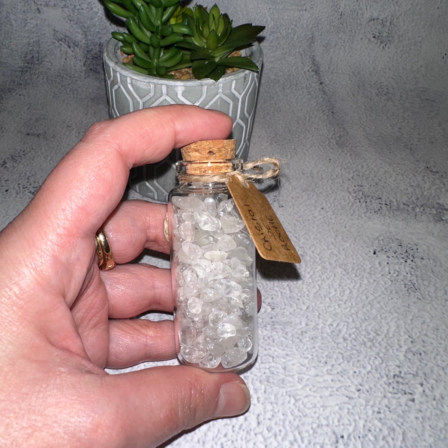 Fiole de mini Cristal de roche (30 ml)