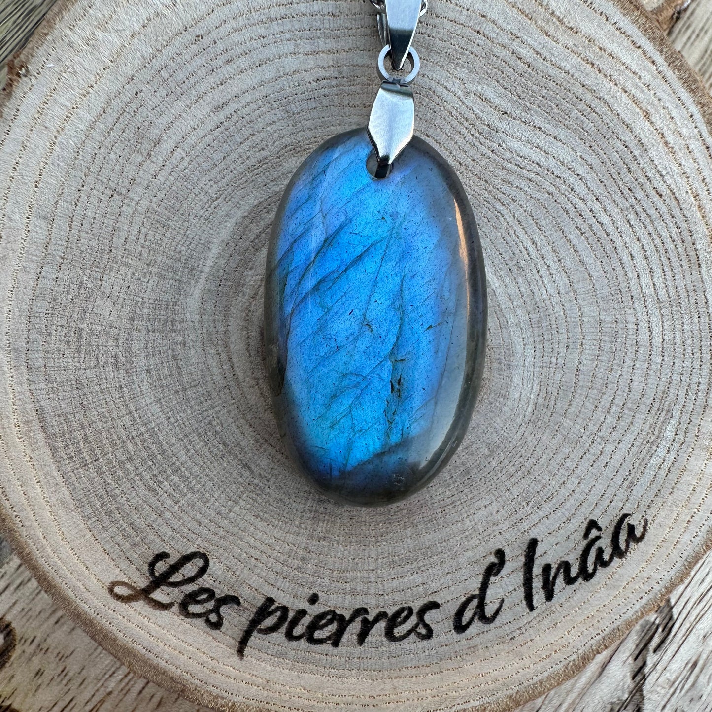 Pendentif Labradorite – Protection, Intuition et Bouclier énergétique (REF 200)