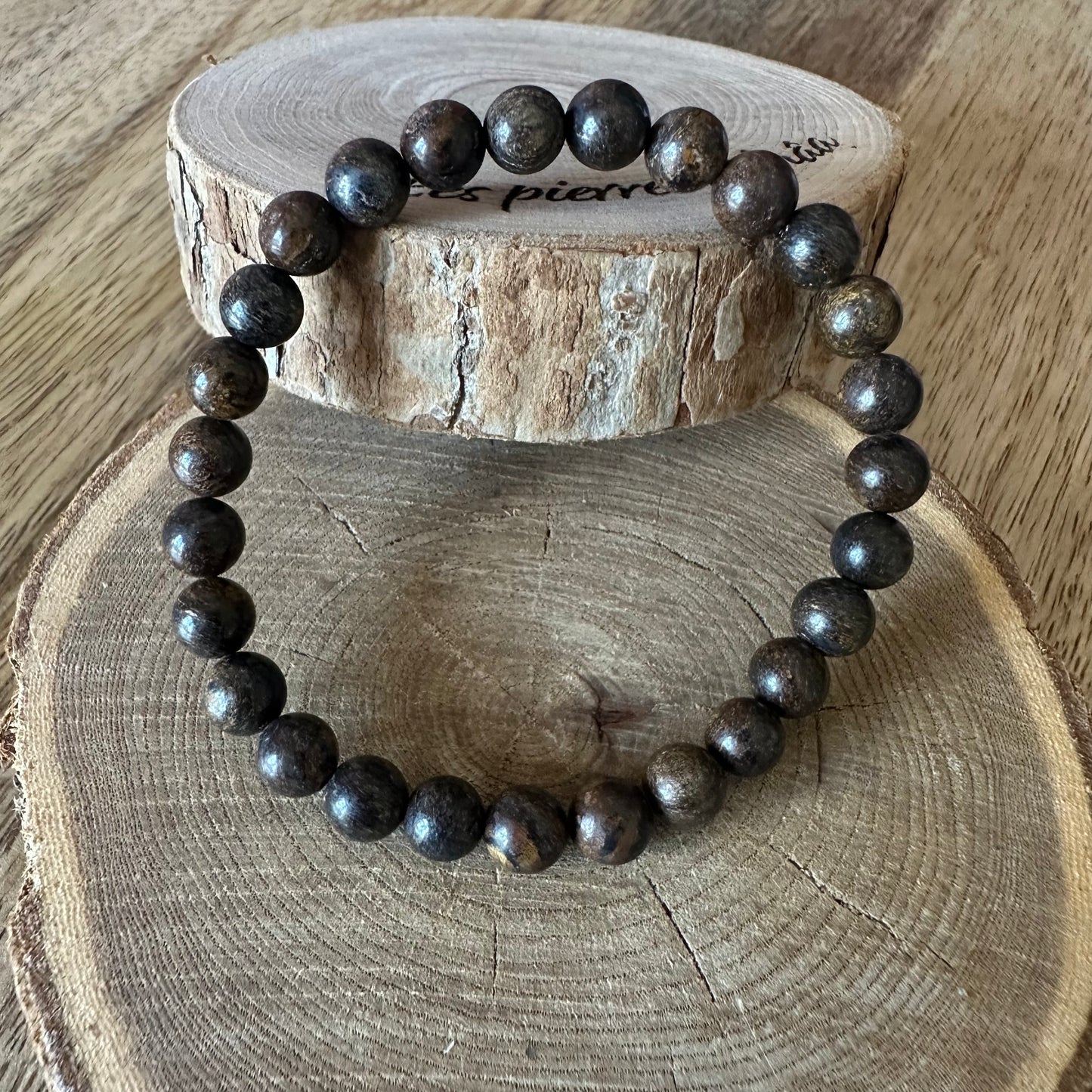 Bracelet en Bronzite – Pierre d’ancrage, de calme intérieur et de protection