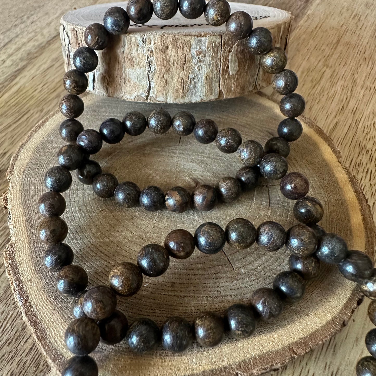 Bracelet en Bronzite – Pierre d’ancrage, de calme intérieur et de protection