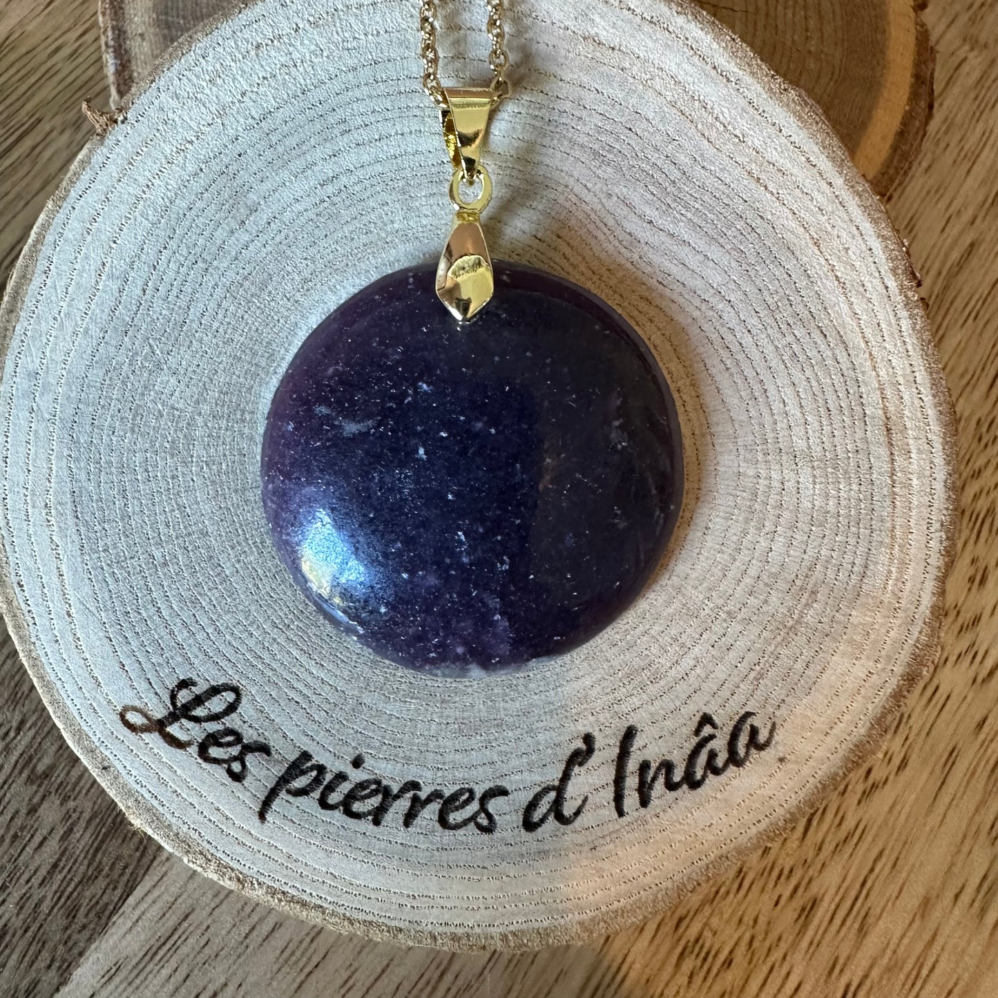 Pendentif Lépidolite – Apaisement, sommeil réparateur et sérénité intérieure (REF 171)