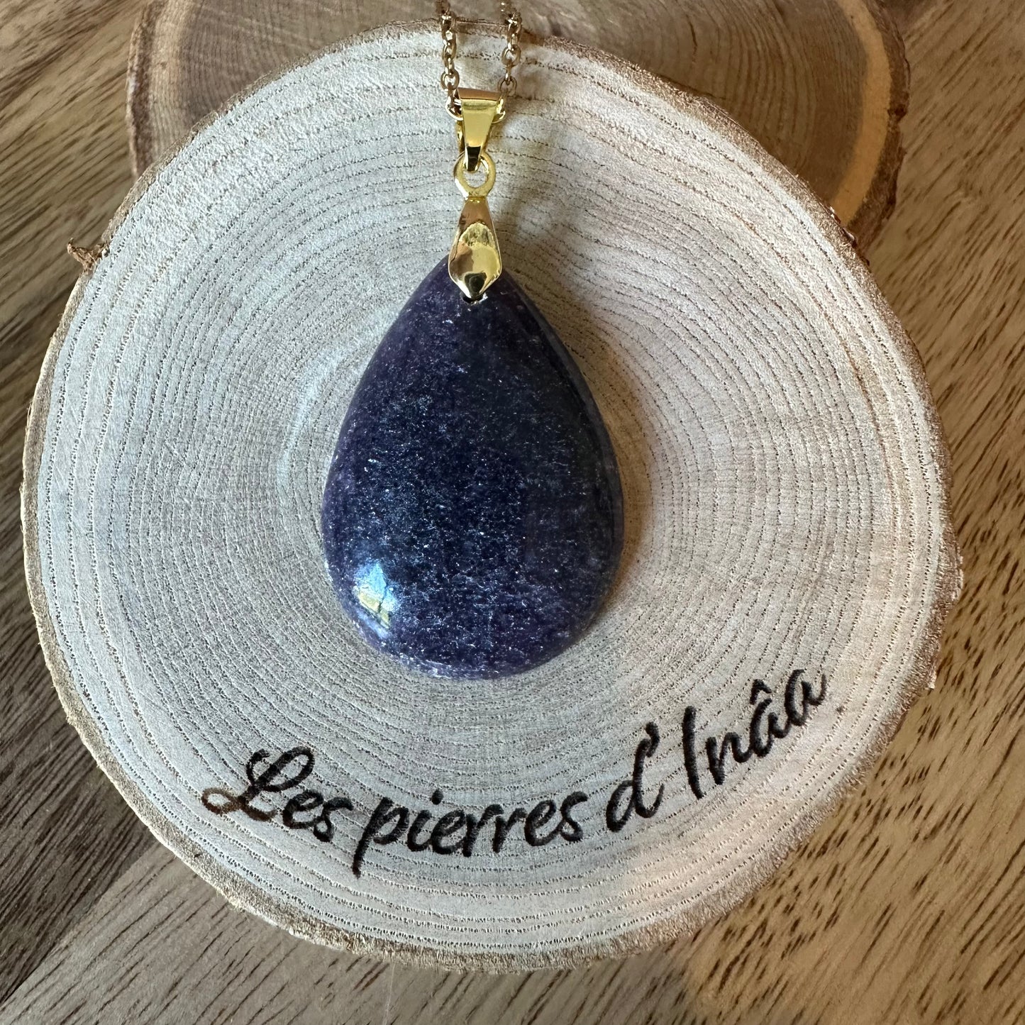 Pendentif Lépidolite – Apaisement, sommeil réparateur et sérénité intérieure (REF 172)