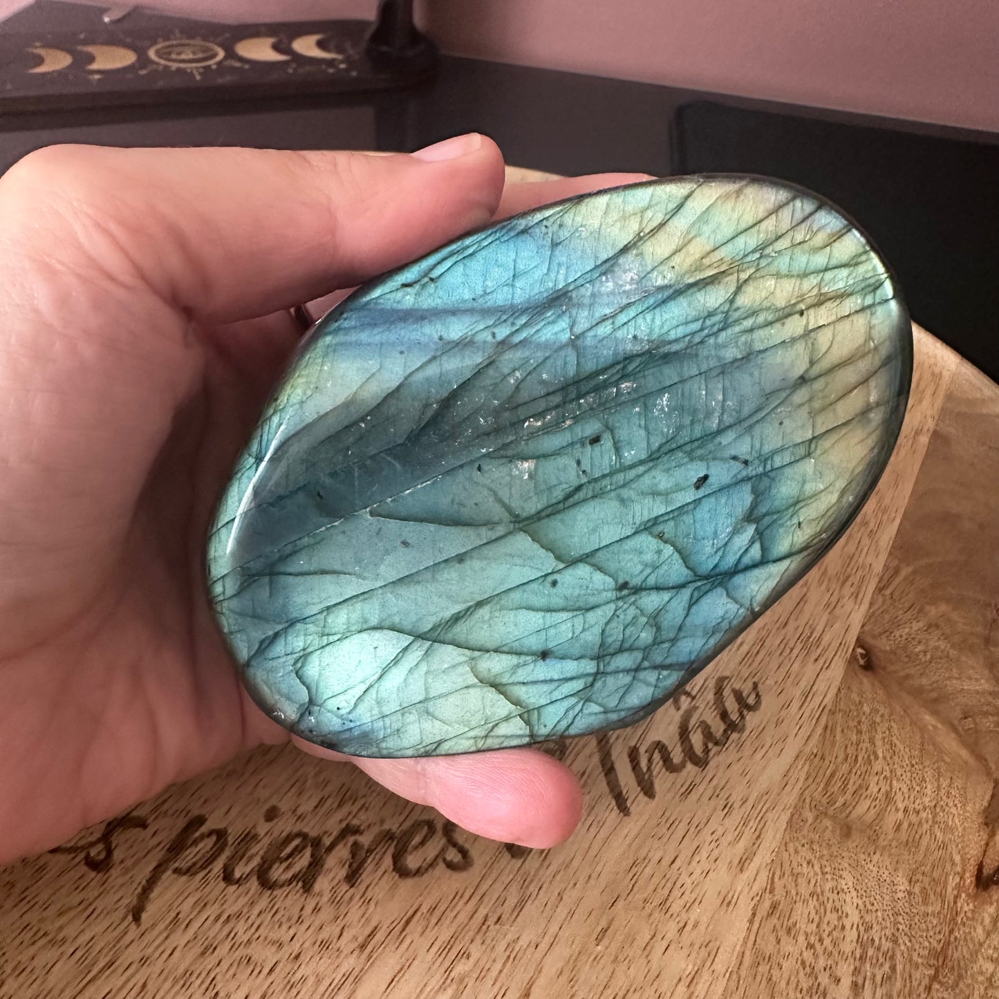 Forme Libre Labradorite – Protection, Intuition et Équilibre Émotionnel – REF 220 (487 gr)