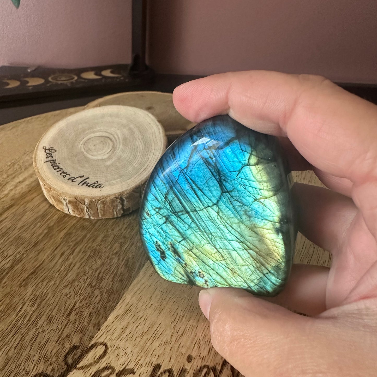 Forme Libre Labradorite – Protection, Intuition et Équilibre Émotionnel – REF 218 (239 gr)