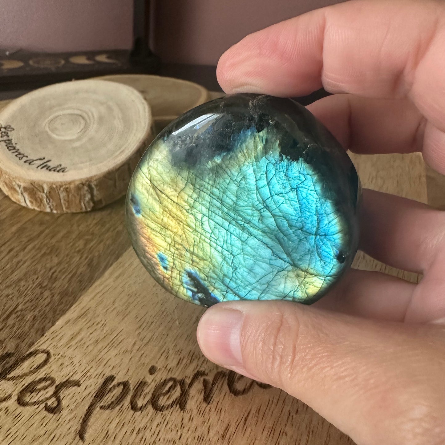 Forme Libre Labradorite – Protection, Intuition et Équilibre Émotionnel – REF 217 (219 gr)