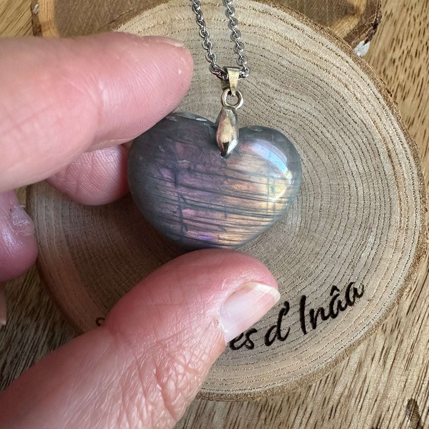 Pendentif Labradorite – Protection, Intuition et Bouclier énergétique (REF 241)