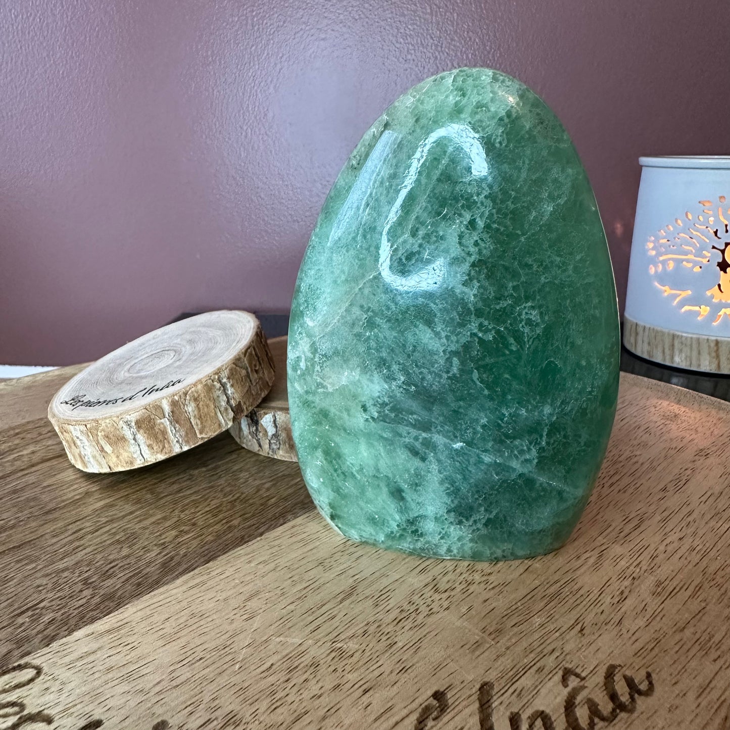 Forme libre Fluorite Verte – Clarté mentale & calme intérieur (Réf. 51) 589 gr