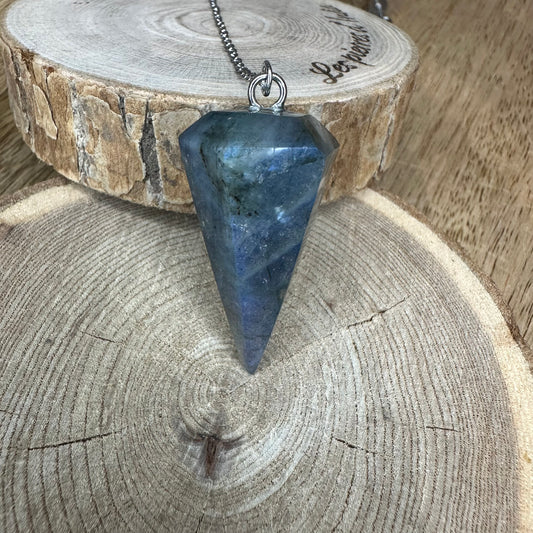 Pendule Labradorite – Intuition, Protection & Clairvoyance | Réf. 5