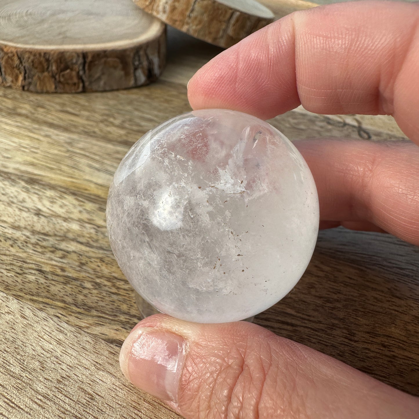 Sphère Cristal de Roche – Clarté & élévation vibratoire (Réf. 5)