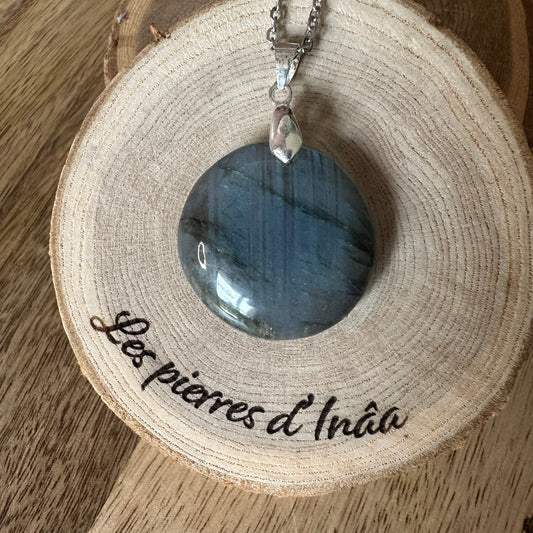 Pendentif Labradorite  – Protection, Intuition et Bouclier énergétique (REF 209)