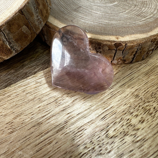 Coeur en Fluorite multicolore - culture décorative et apaisante - 132