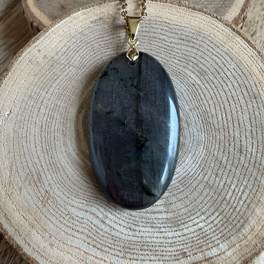 Pendentif Labradorite  – Protection, Intuition et Bouclier énergétique (REF 356)