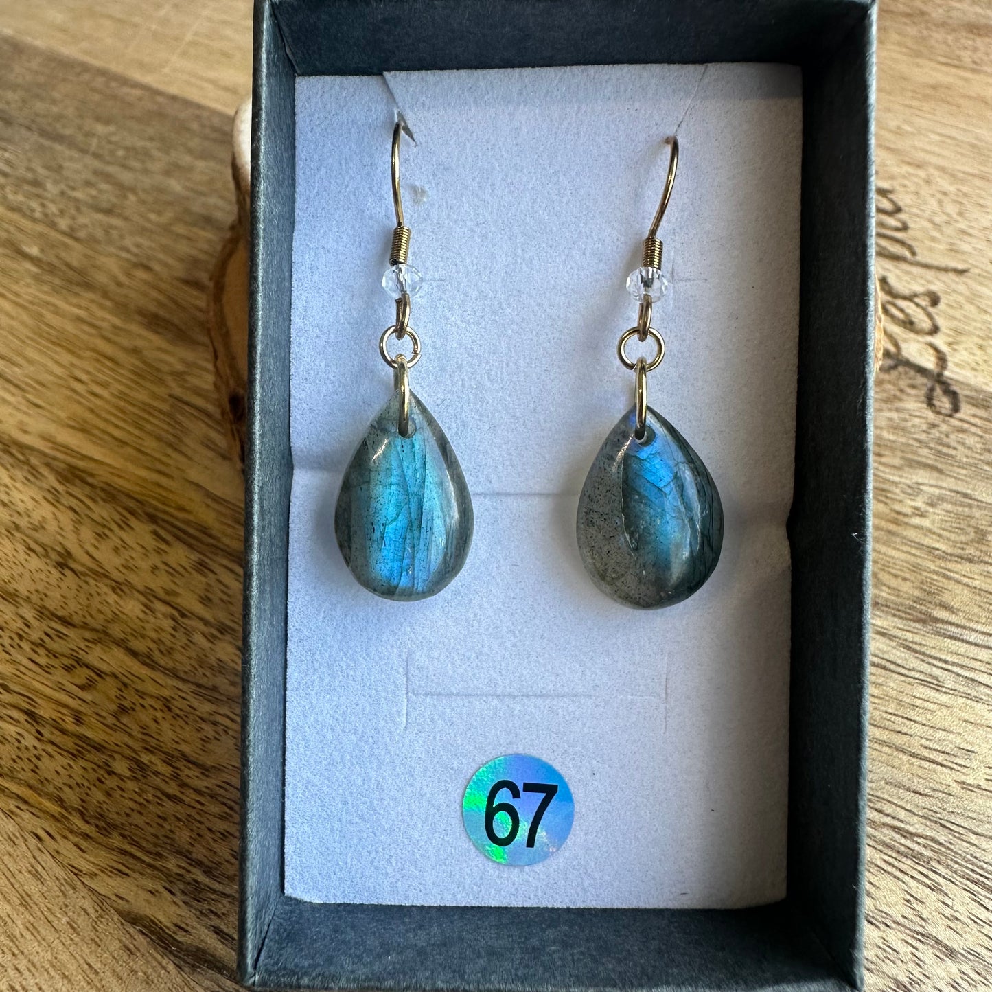 Boucles d’oreilles en Labradorite – Protection et Inspiration - REF 67