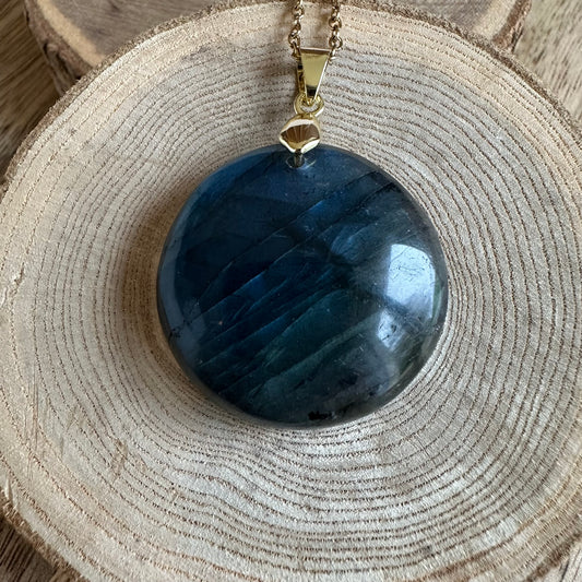 Pendentif Labradorite  – Protection, Intuition et Bouclier énergétique (REF 354)